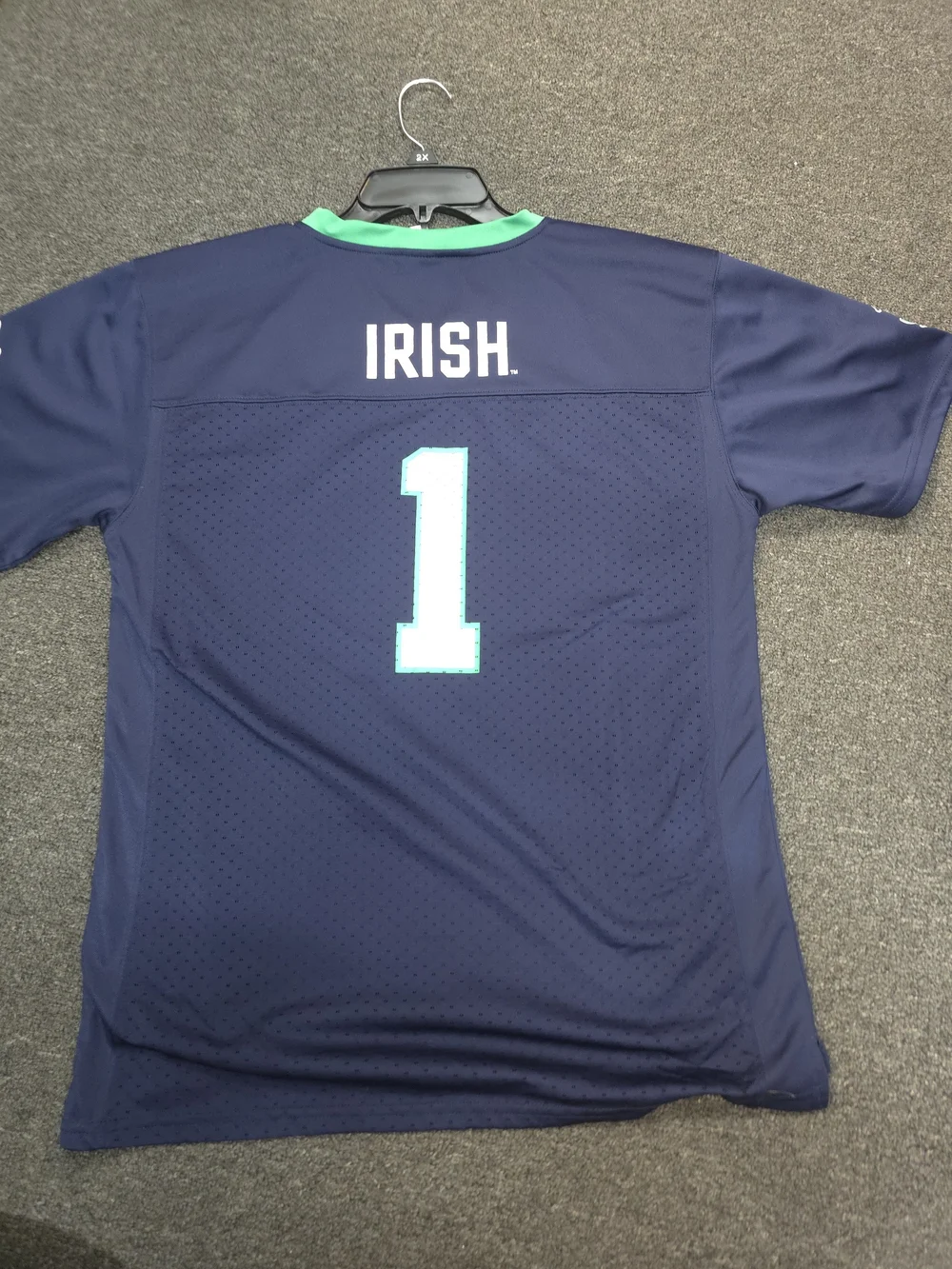 Rivalry Threads Notre Dame Irish Navy Jersey